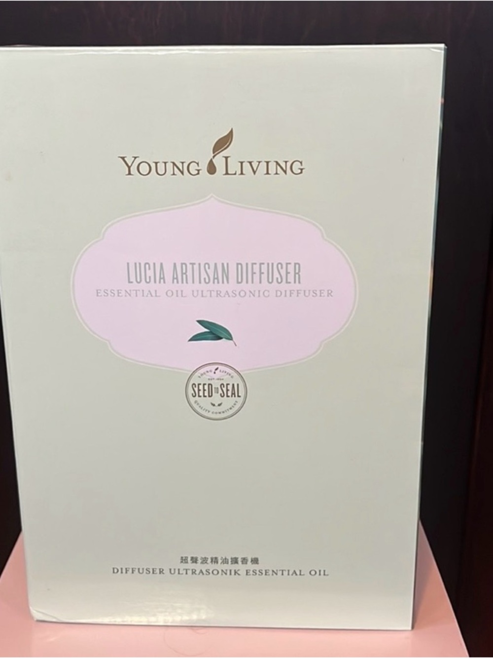 Young Living Lucia Artisan Diffuser - Pink & White